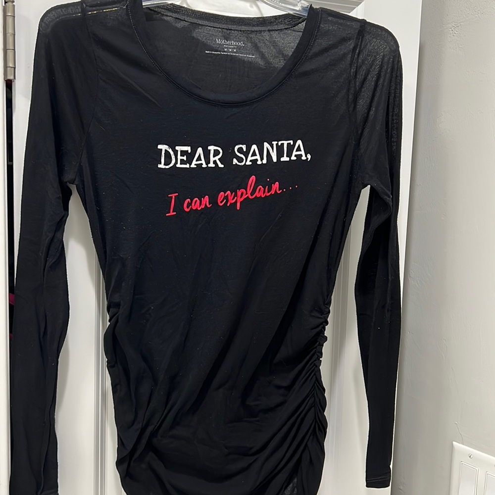 Motherhood maternity ‘Santa - I can explain’ t-shirt - size M